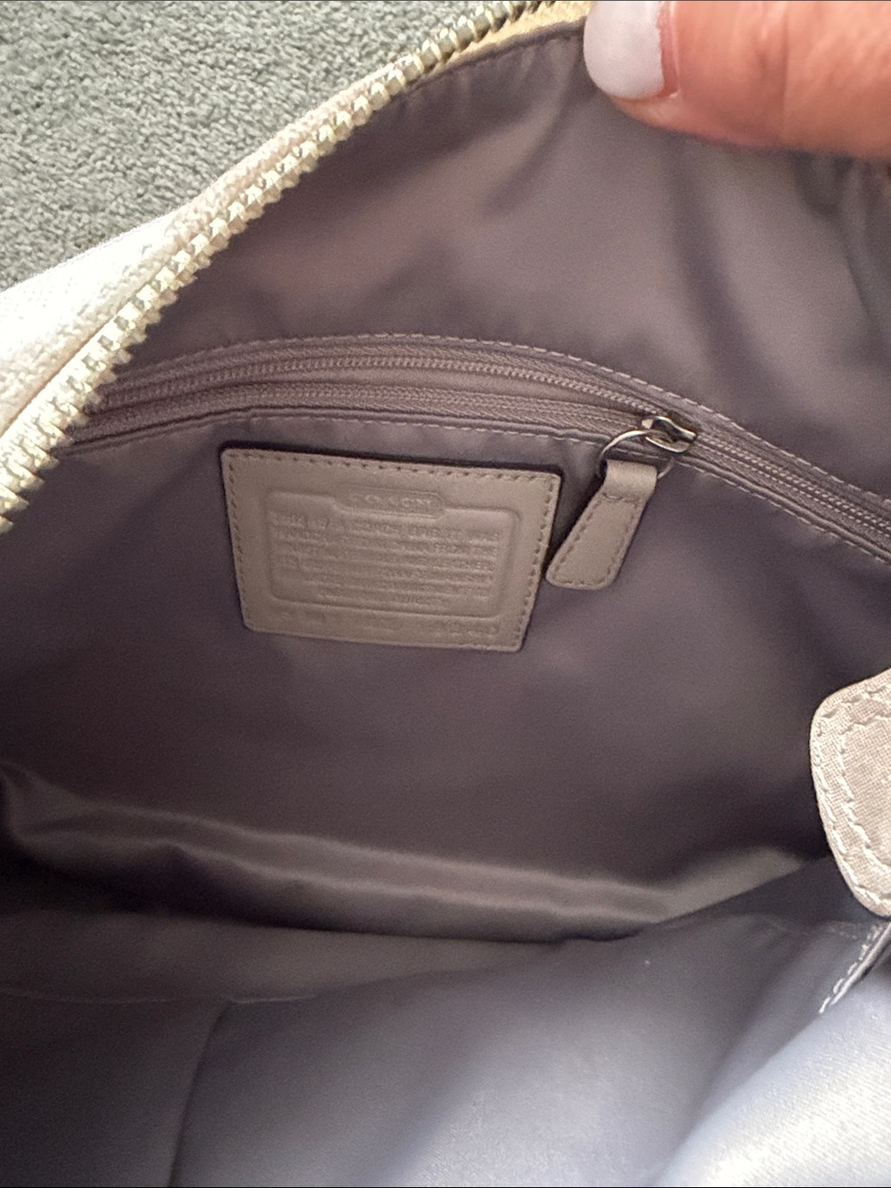 Coach Signature Sequin Shoulder Bag - Picture 6 of 6